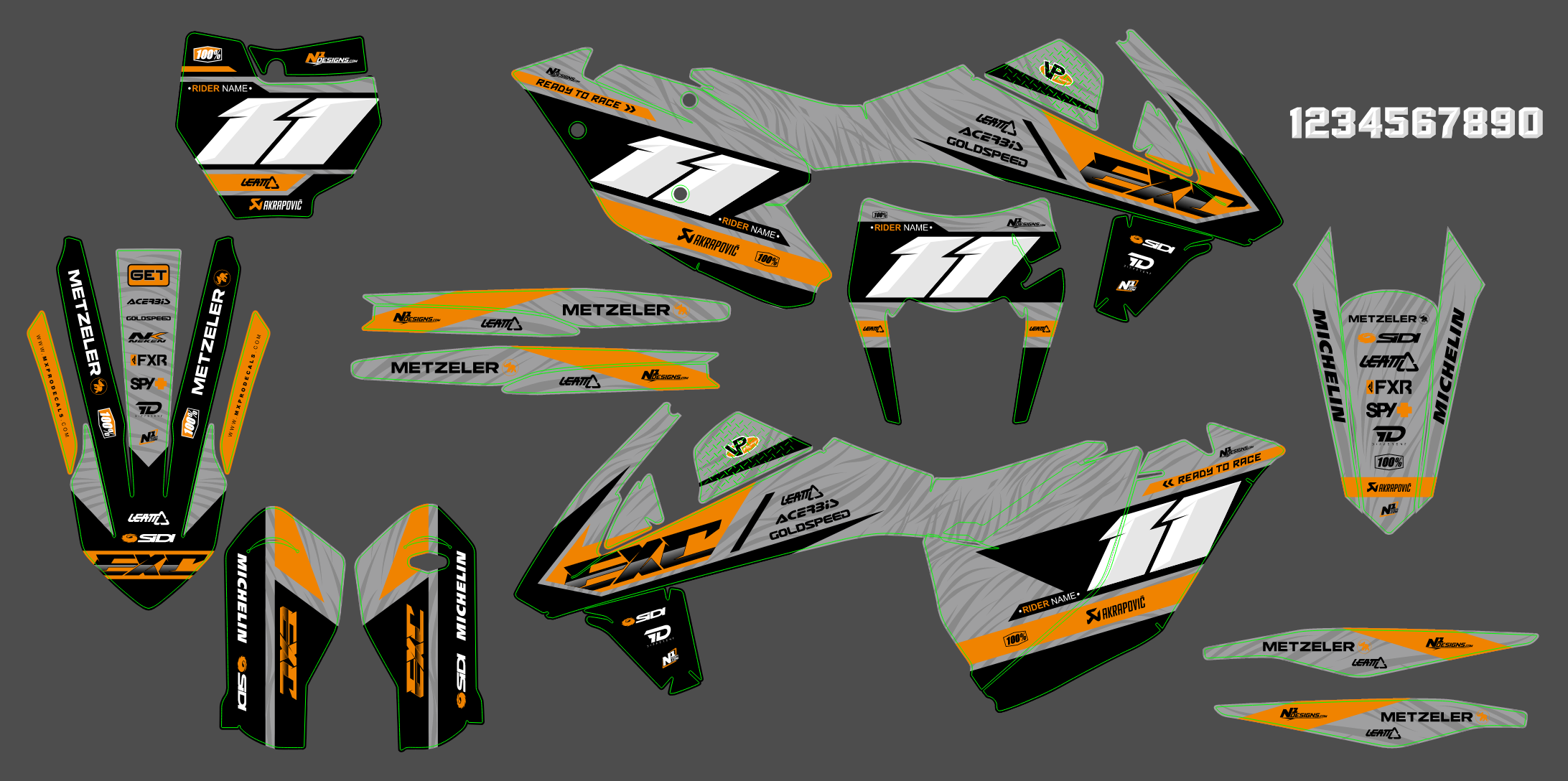 KTM EXC 17-19 #104