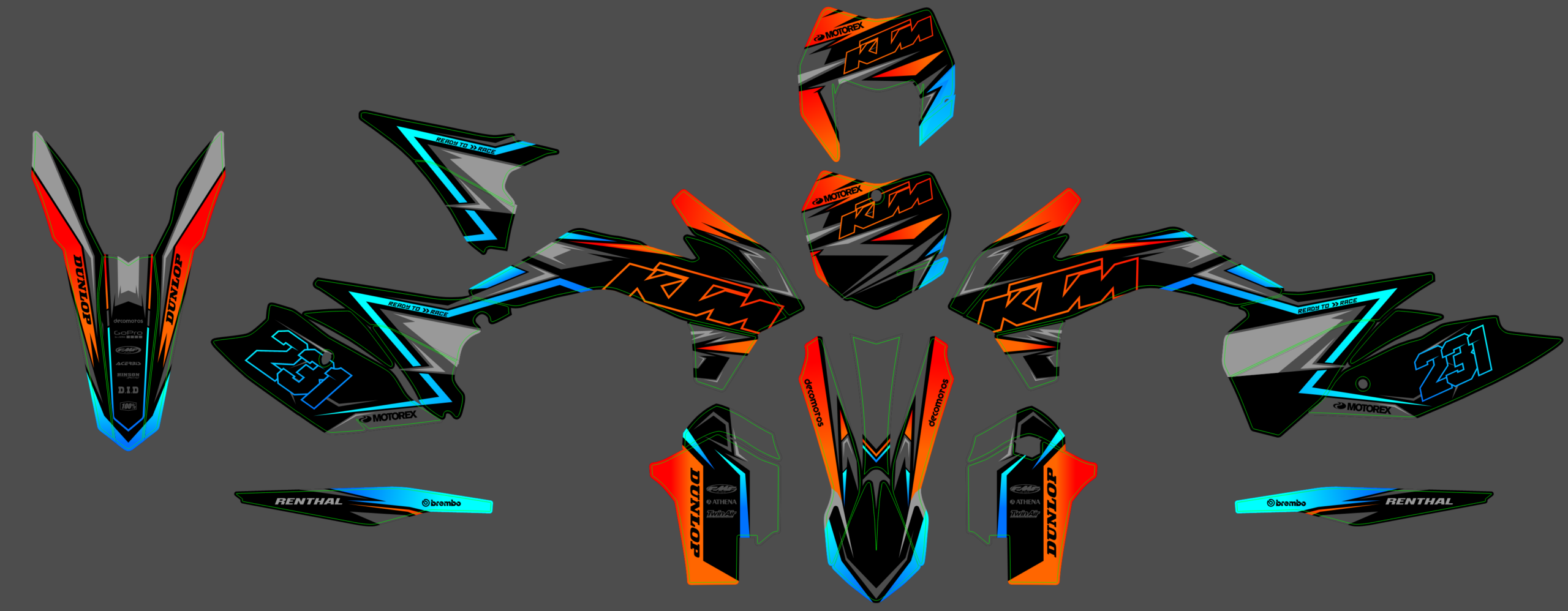 KTM EXC 14-16 #68