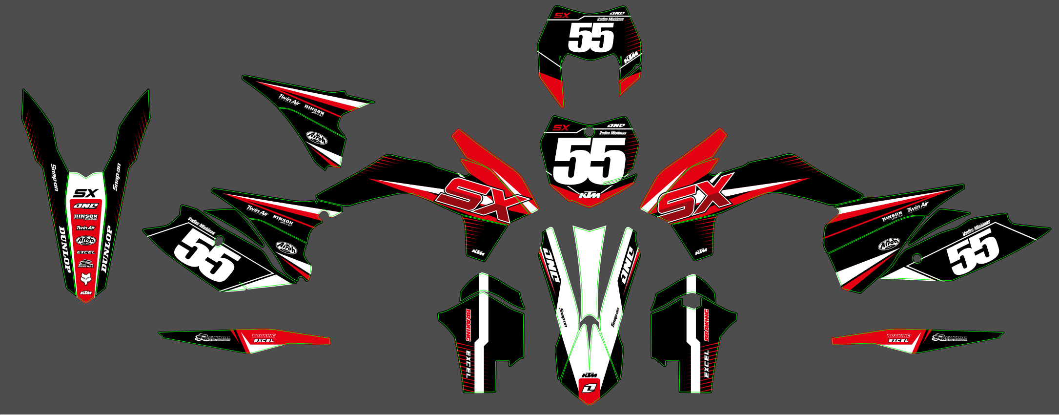 KTM EXC 14-16 #82
