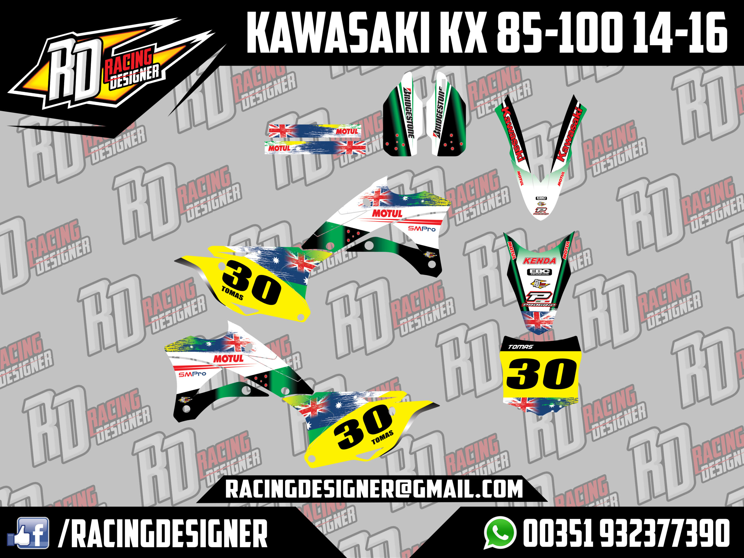 Kawasaki KX 85-100 14-21 #1