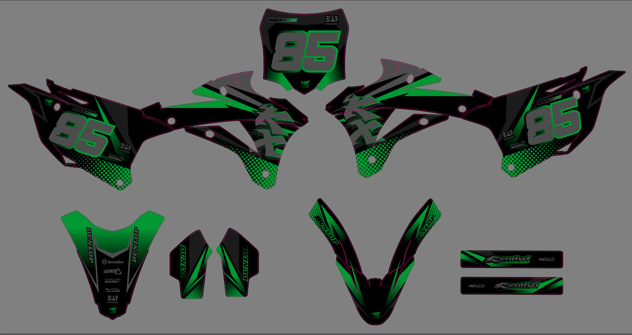 Kawasaki KX 85-100 14-21 #12