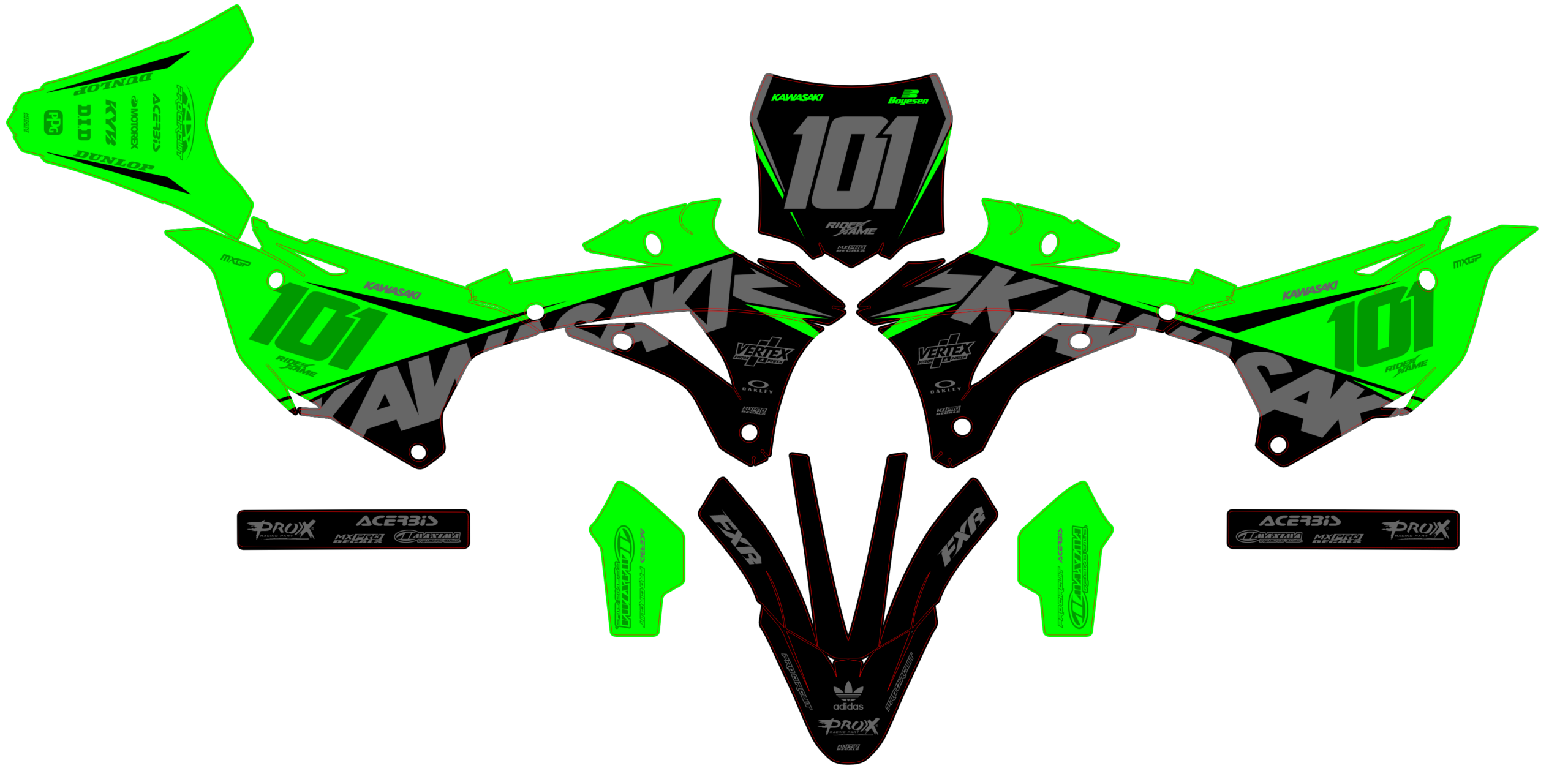 Kawasaki KX 85-100 14-21 #4