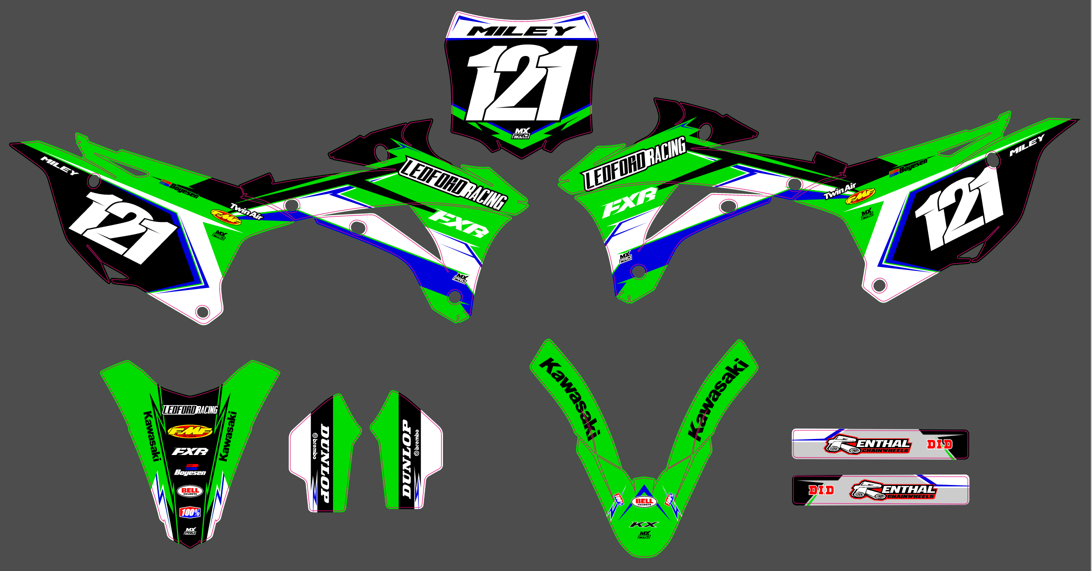 Kawasaki KX 85-100 14-21 #7