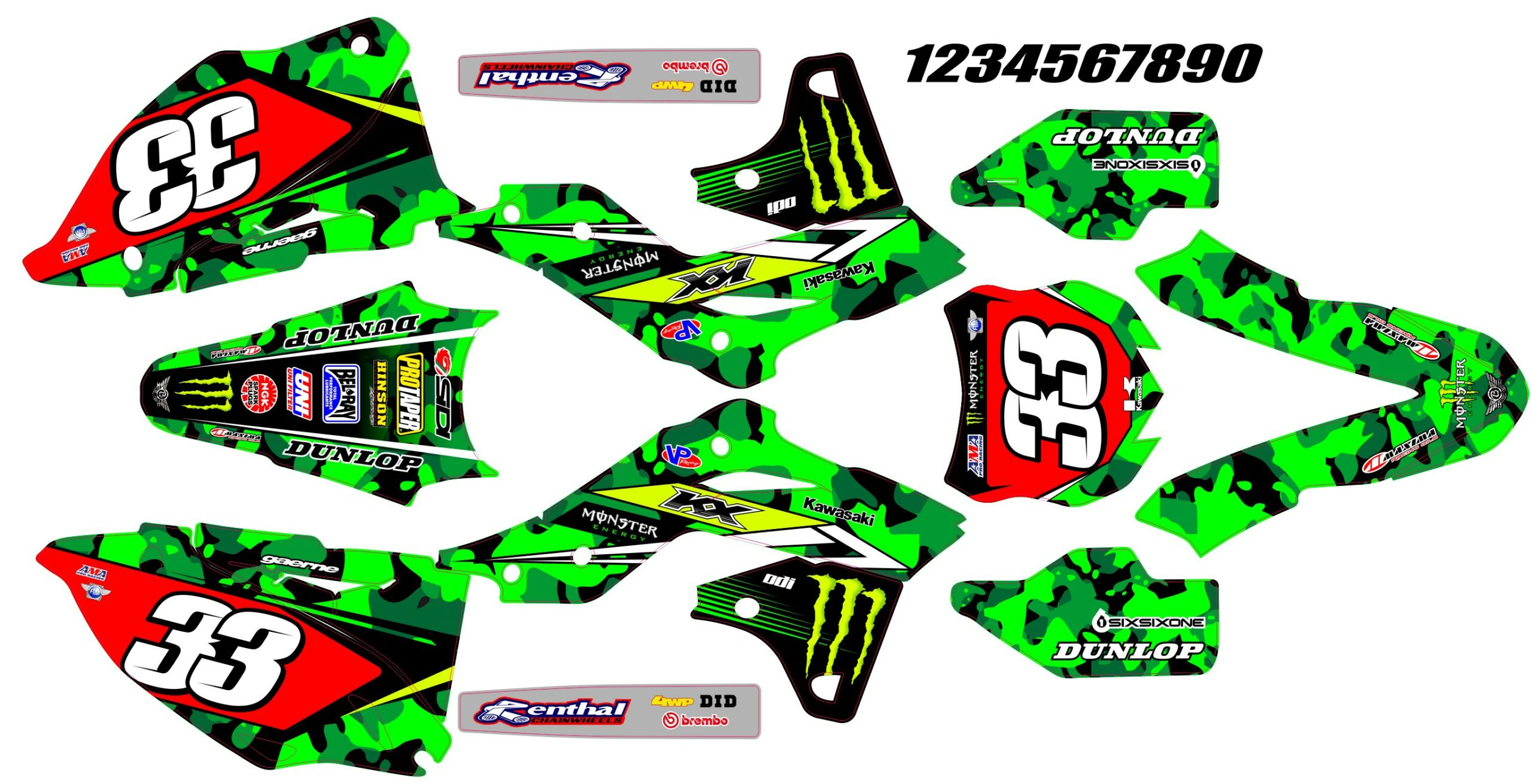 Kawasaki KXF 250 13-16 KXF 450 12-15 #10