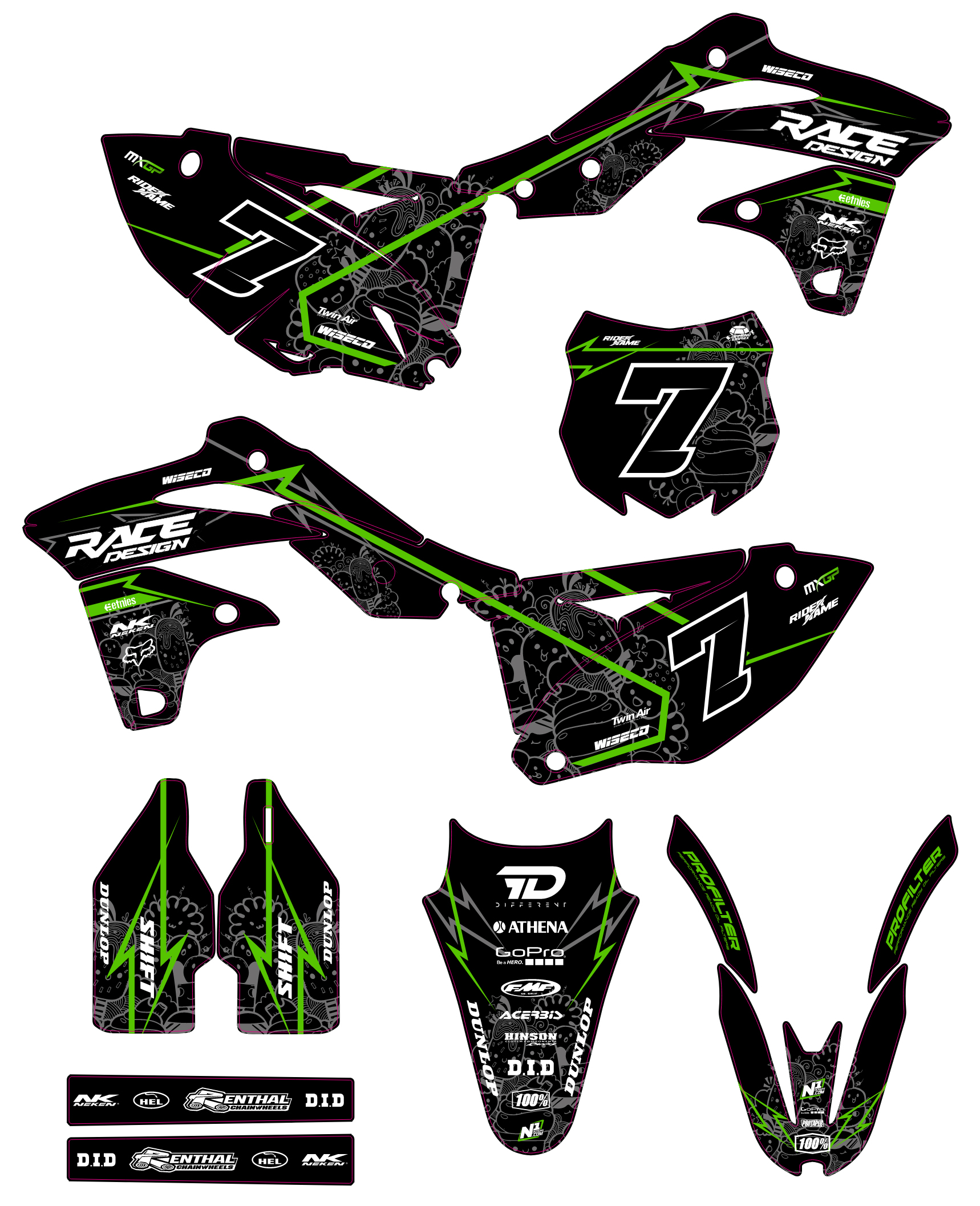 Kawasaki KXF 250 13-16 KXF 450 12-15 #16