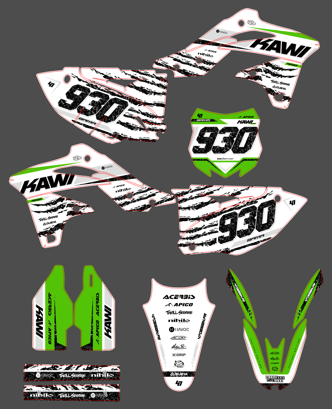 Kawasaki KXF 250 13-16 KXF 450 12-15 #21