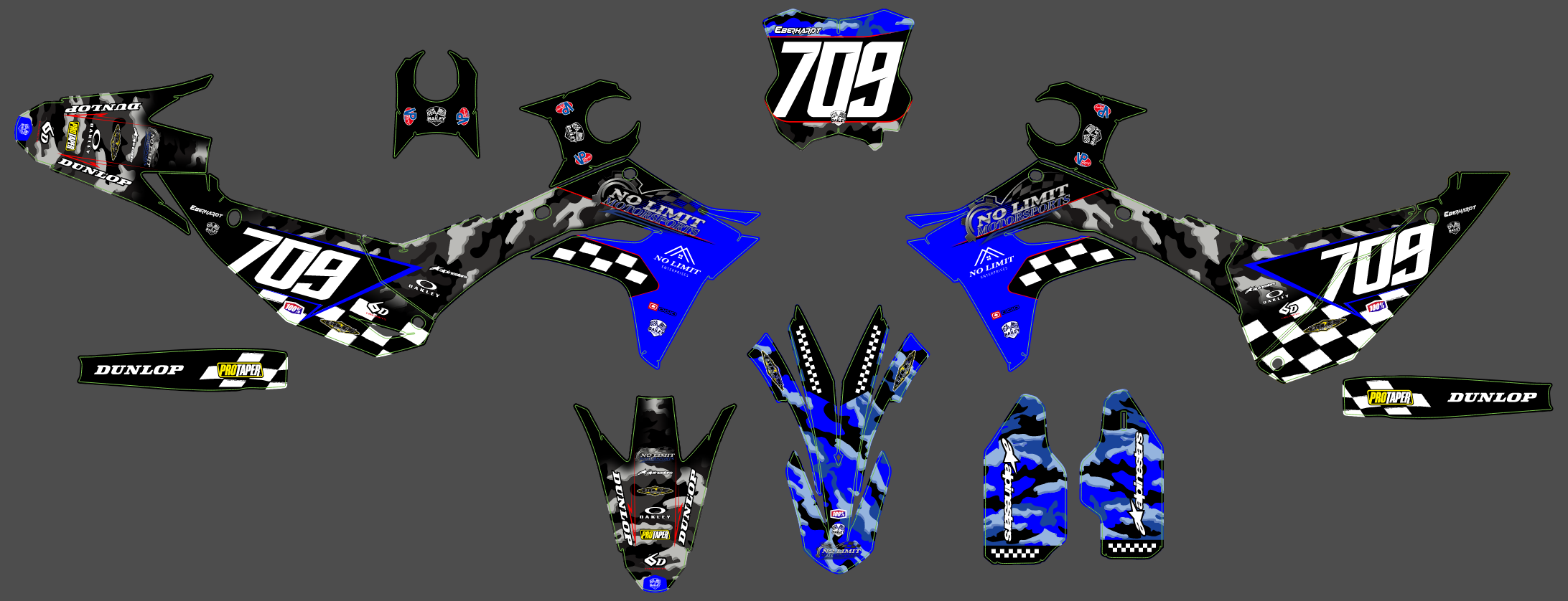 Kawasaki KXF 250 25 KXF 450 24-25 #13