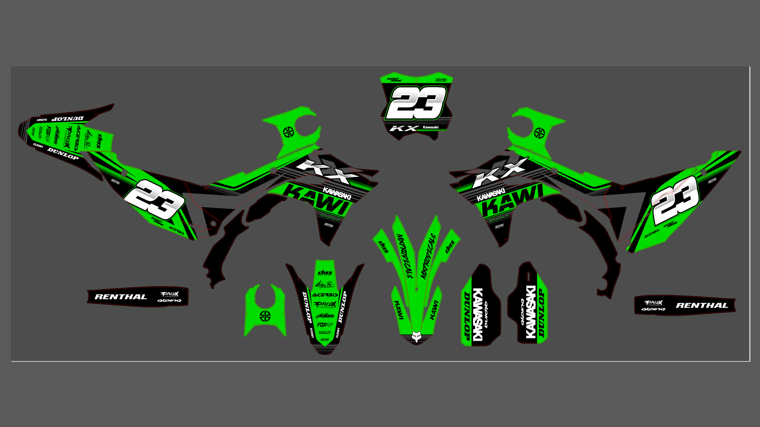 Kawasaki KXF 250 25 KXF 450 24-25 #4