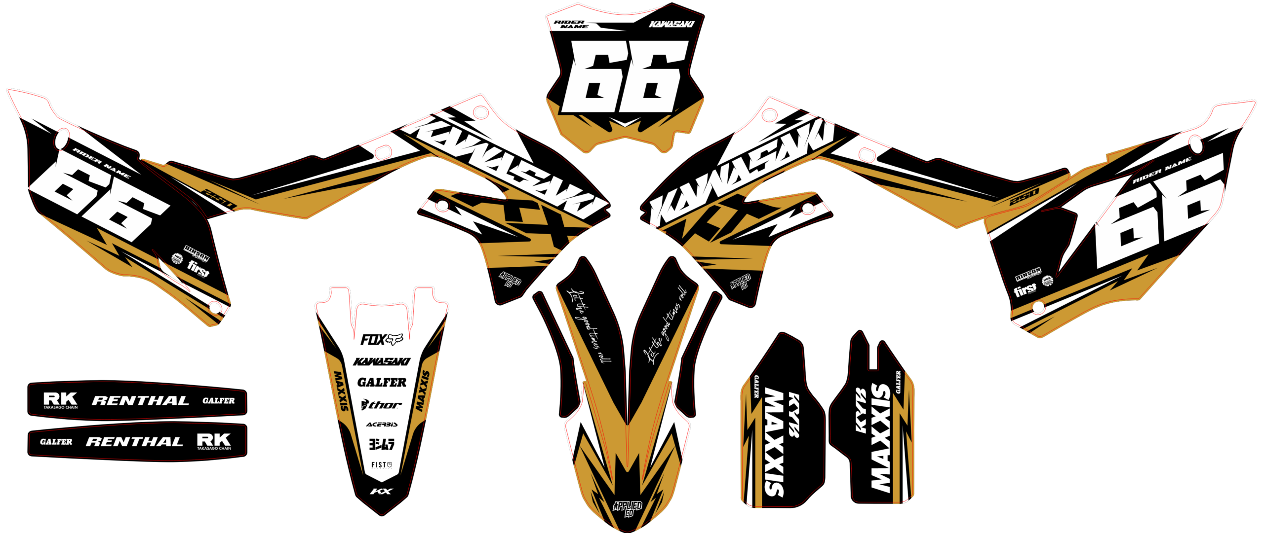 Kawasaki KXF 250 21-24 KXF 450 19-23 #13