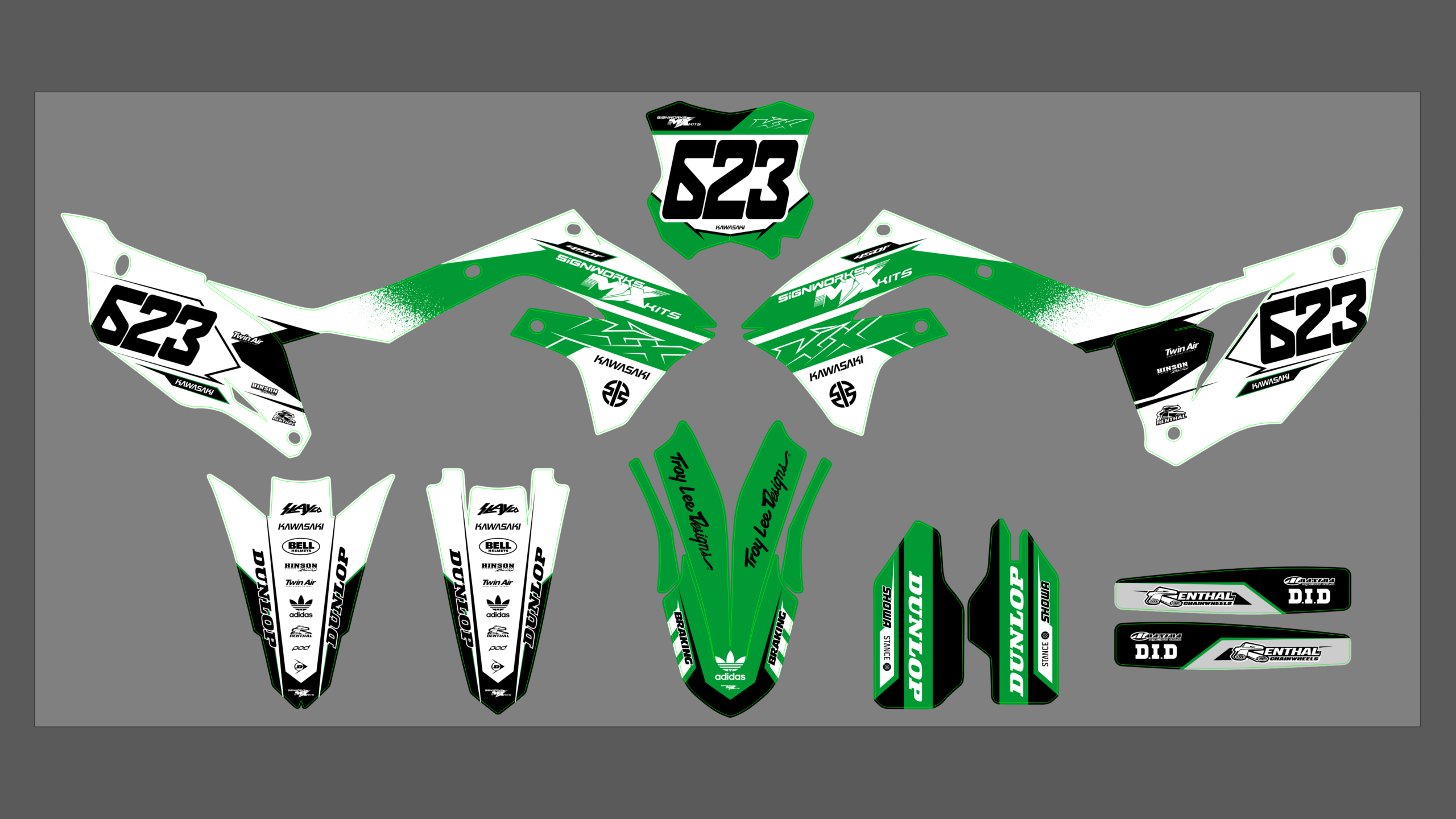 Kawasaki KXF 250 21-24 KXF 450 19-23 #16