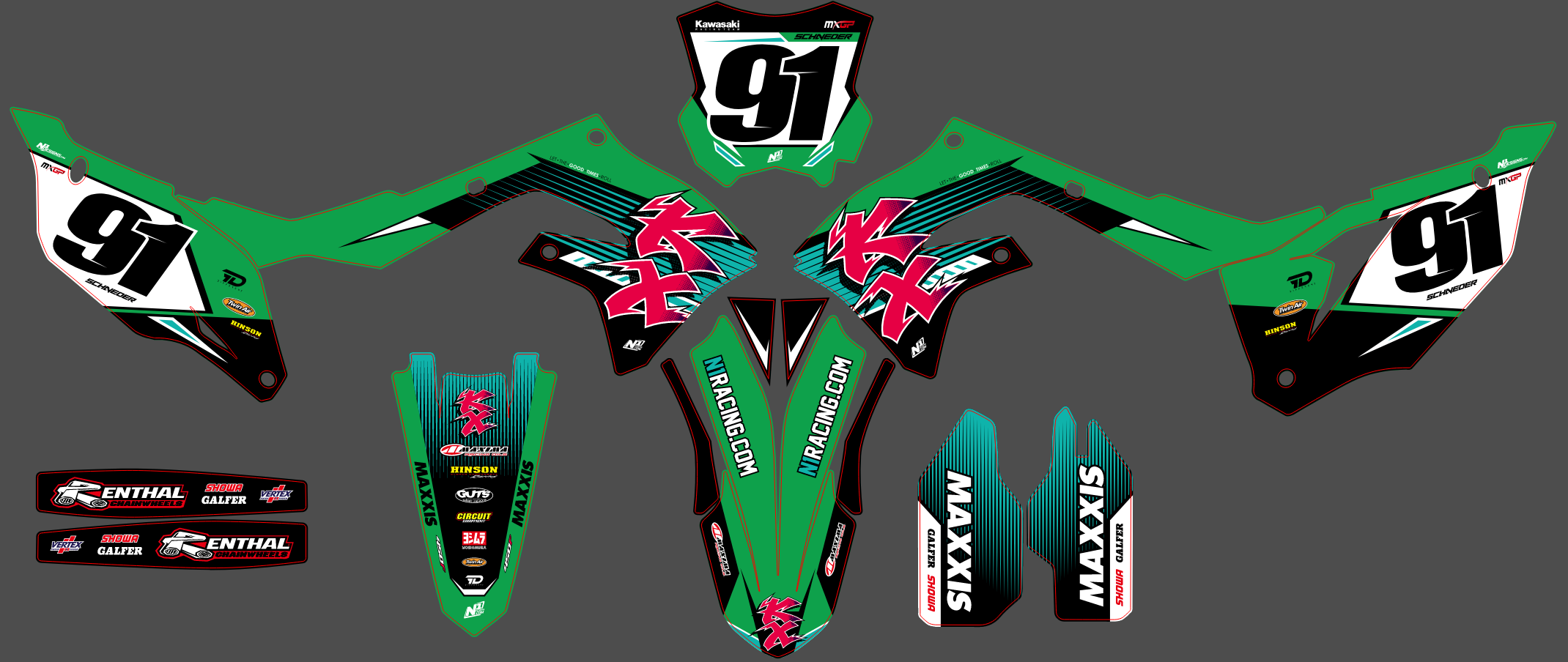 Kawasaki KXF 250 21-24 KXF 450 19-23 #39