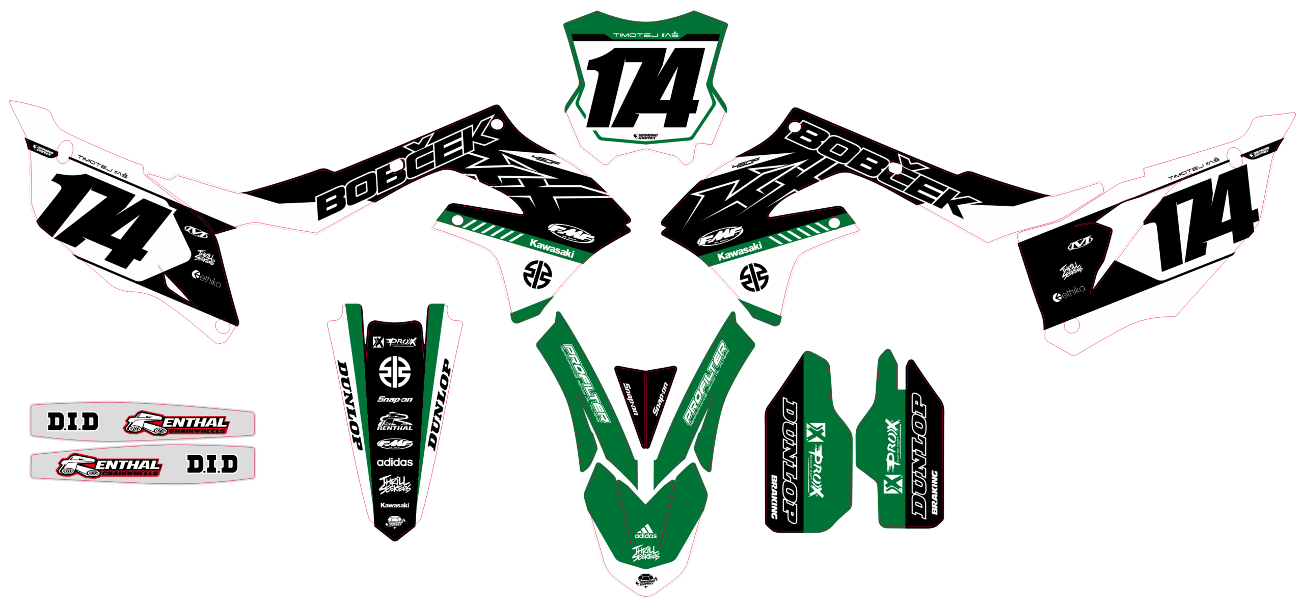 Kawasaki KXF 250 21-24 KXF 450 19-23 #4