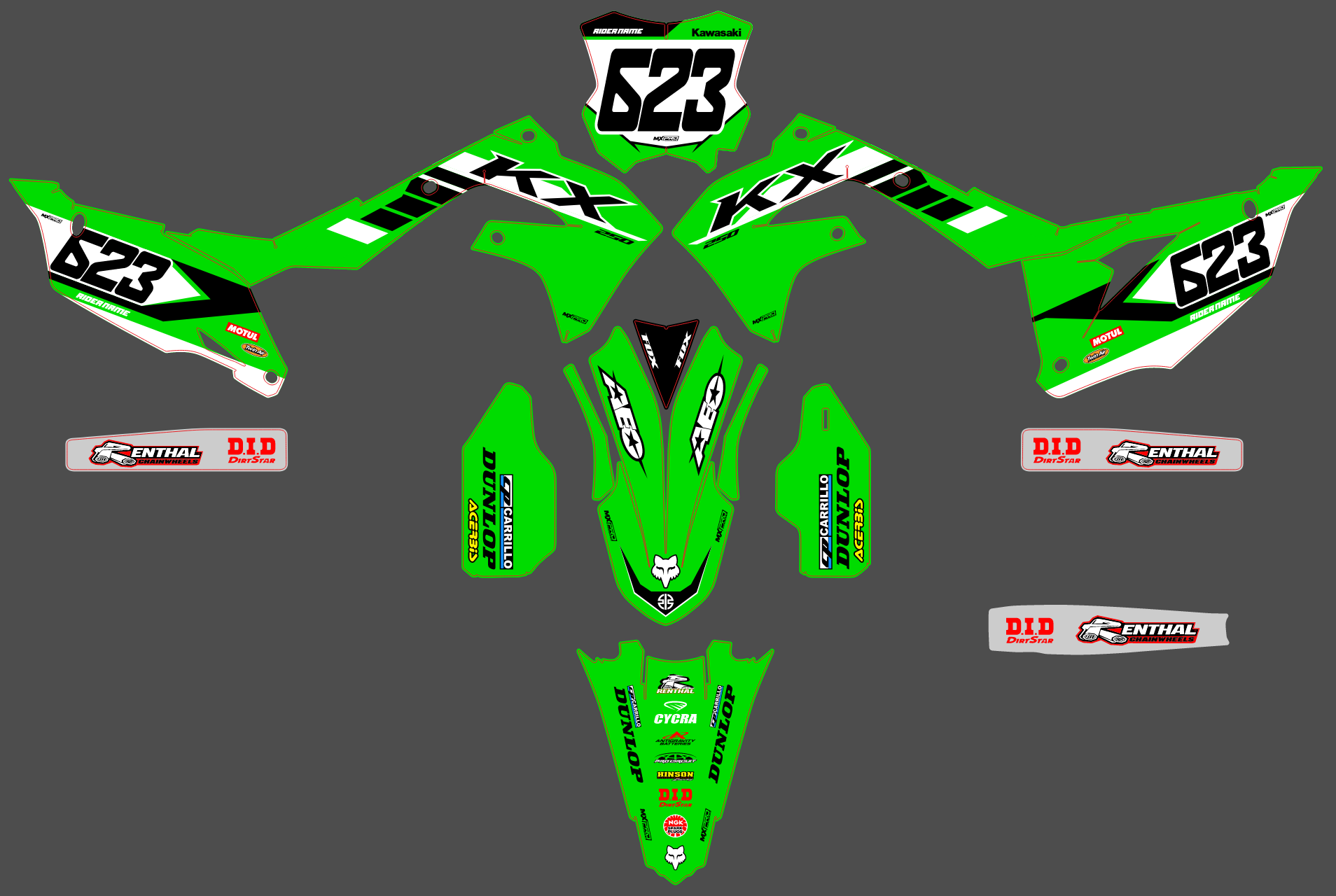 Kawasaki KXF 250 21-24 KXF 450 19-23 #46