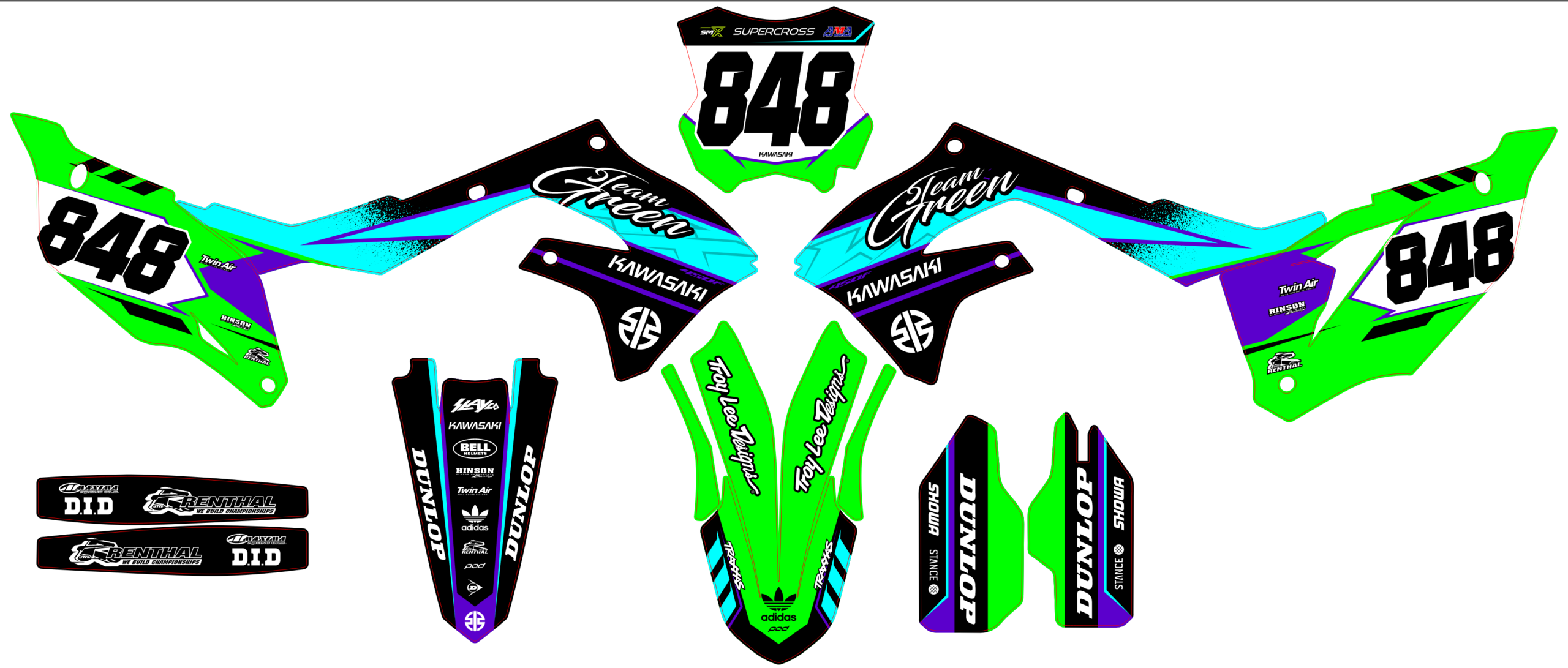 Kawasaki KXF 250 21-24 KXF 450 19-23 #5