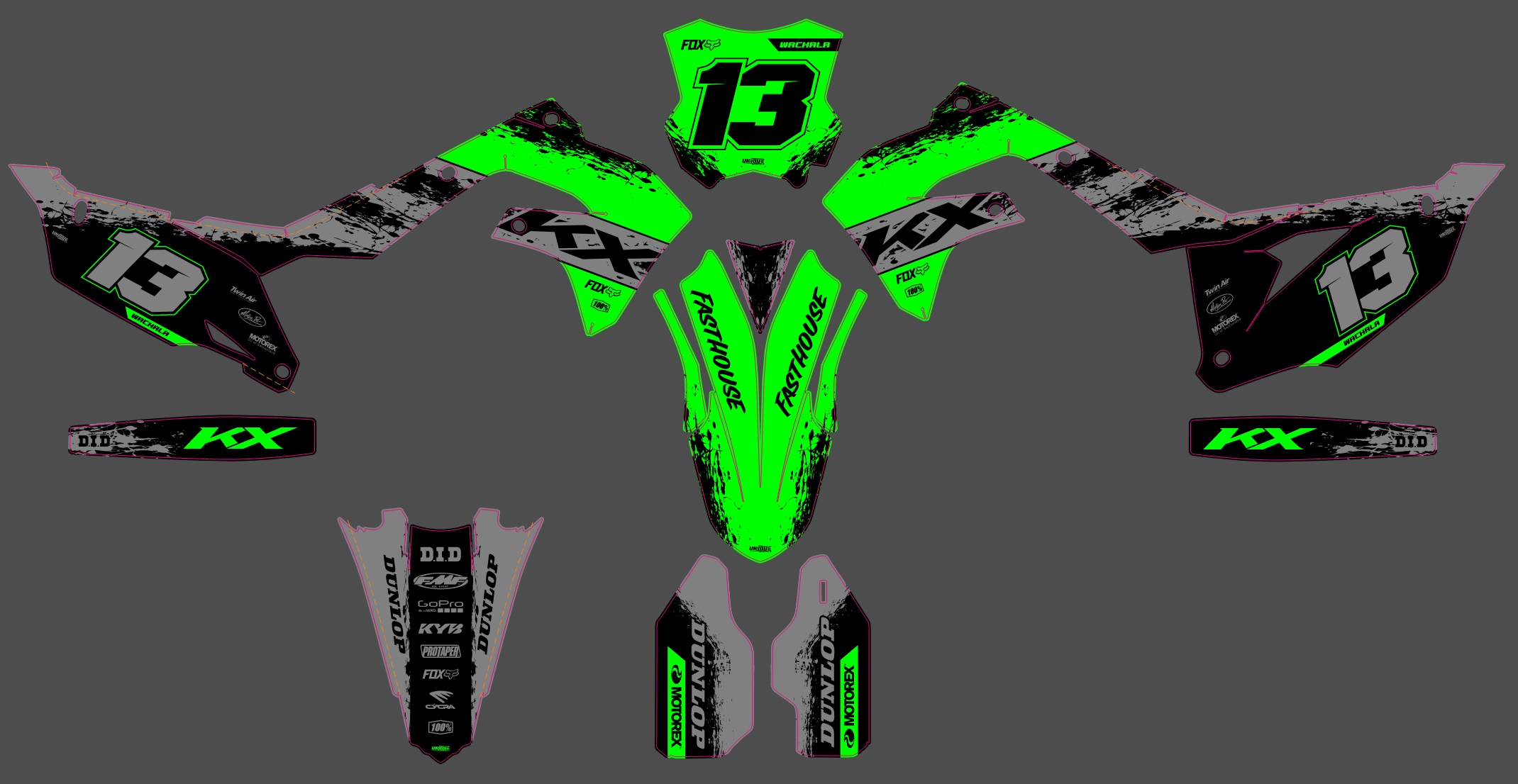 Kawasaki KXF 250 21-24 KXF 450 19-23 #50