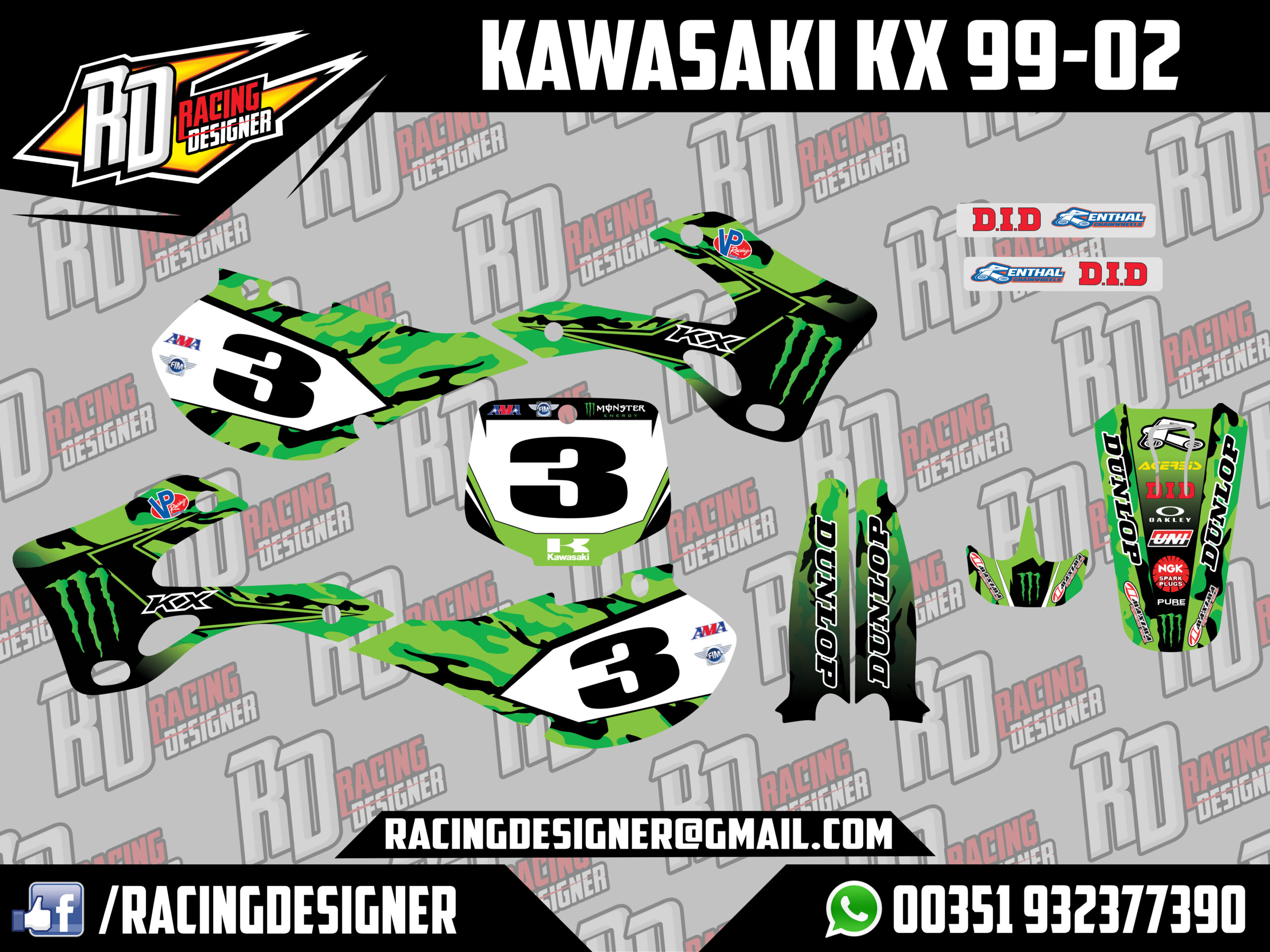 Kawasaki KX 125-250 1999-02 #2