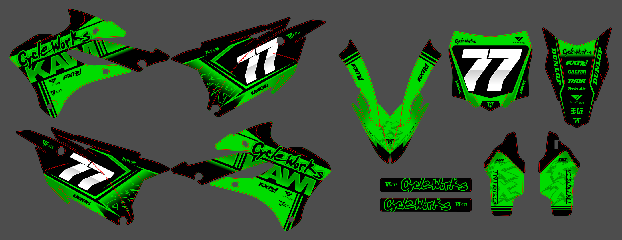 Kawasaki KX 85-100 22-24 #13