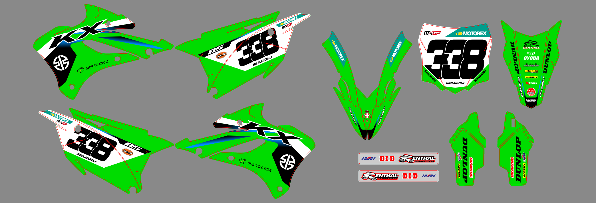 Kawasaki KX 85-100 22-24 #8