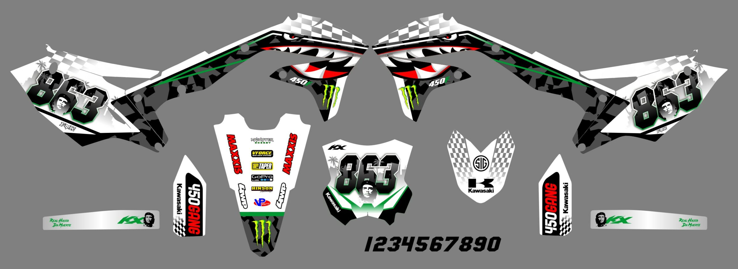 Kawasaki KXF 250 17-20 KXF 450 16-18 #1