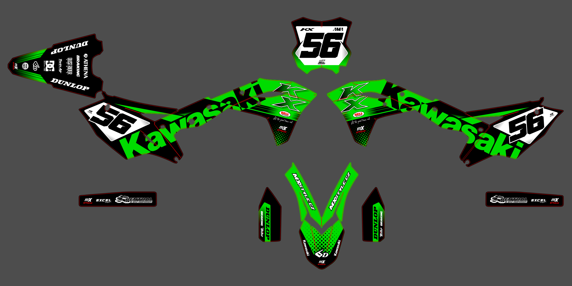 Kawasaki KXF 250 17-20 KXF 450 16-18 #12
