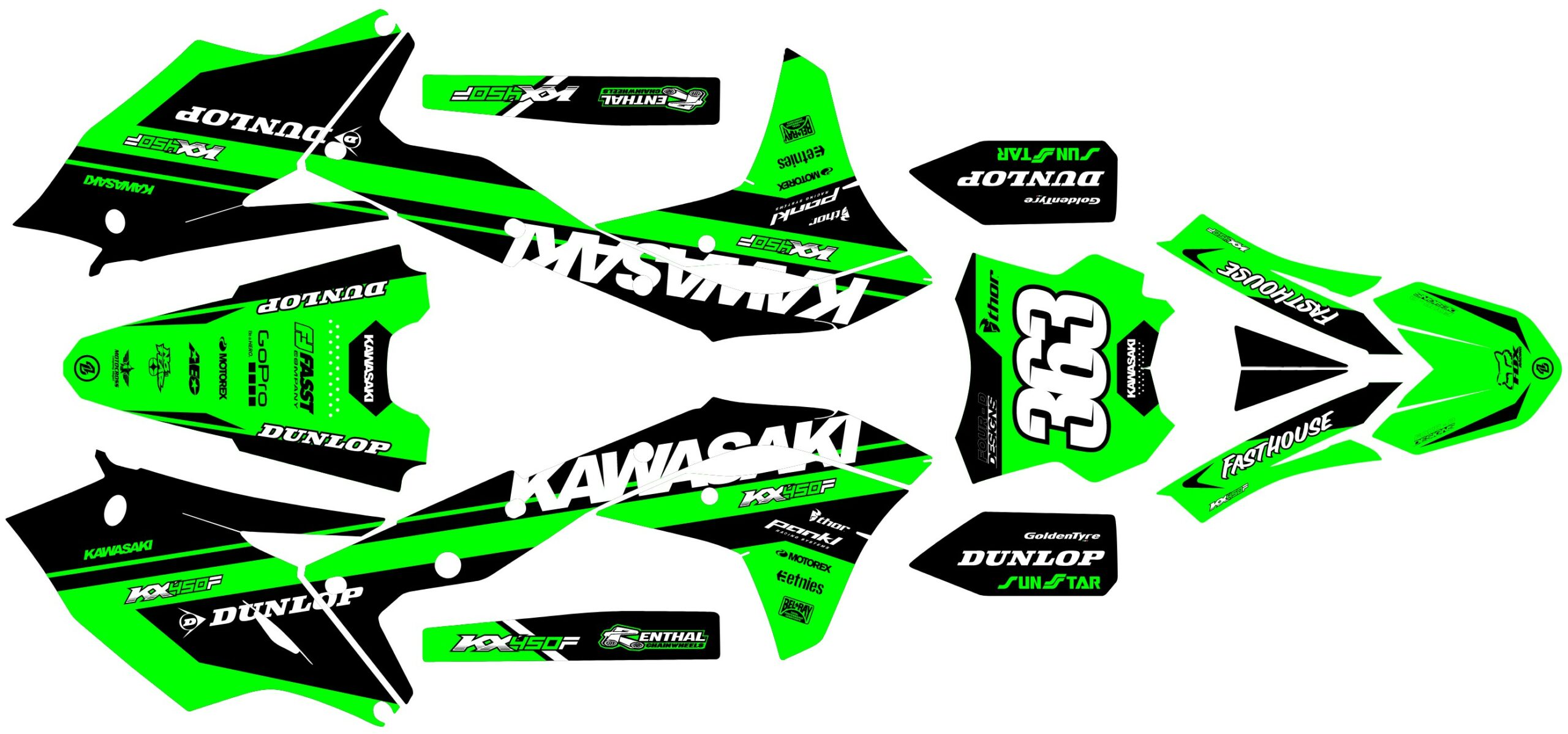 Kawasaki KXF 250 17-20 KXF 450 16-18 #2