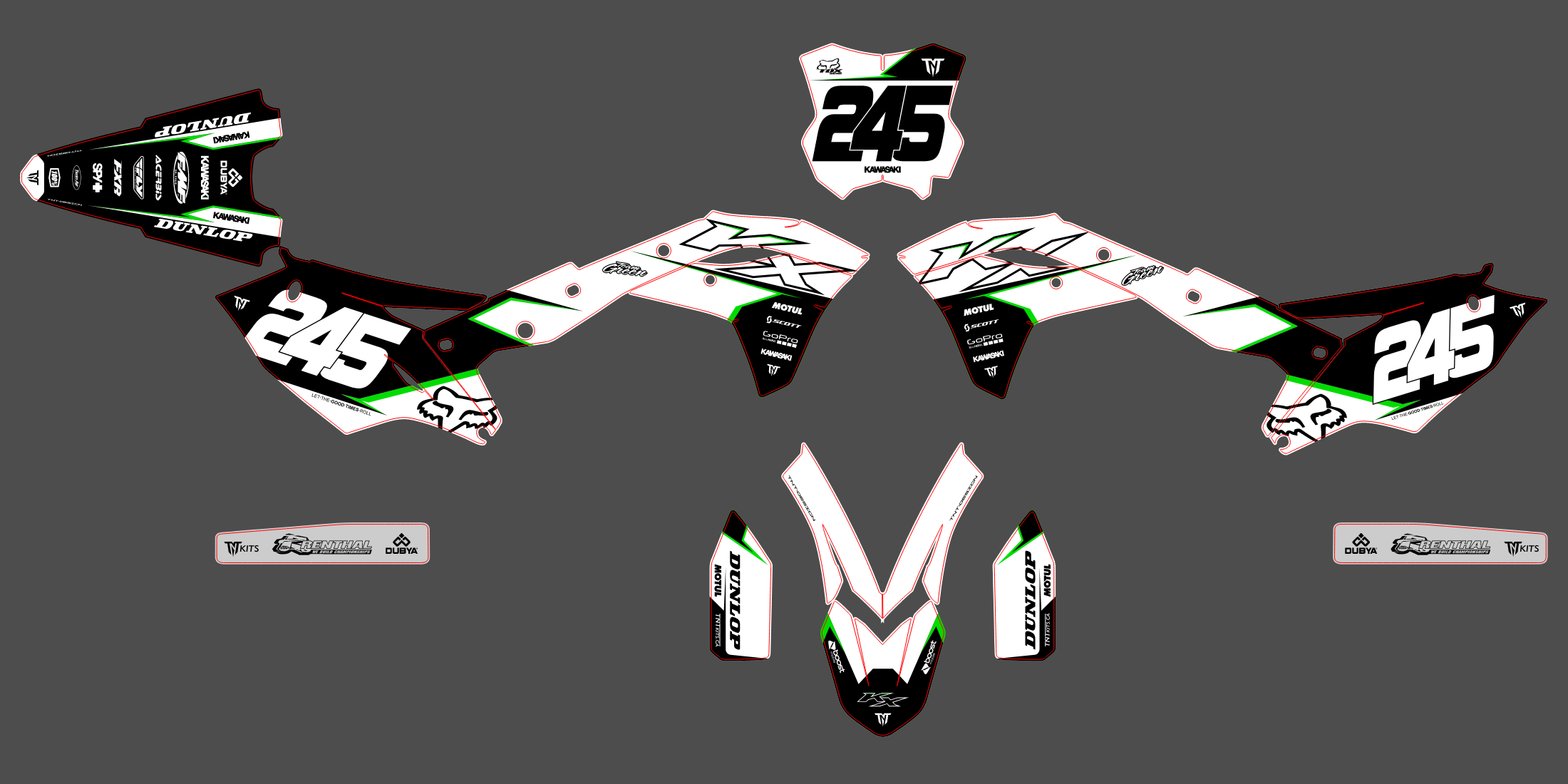 Kawasaki KXF 250 17-20 KXF 450 16-18 #20