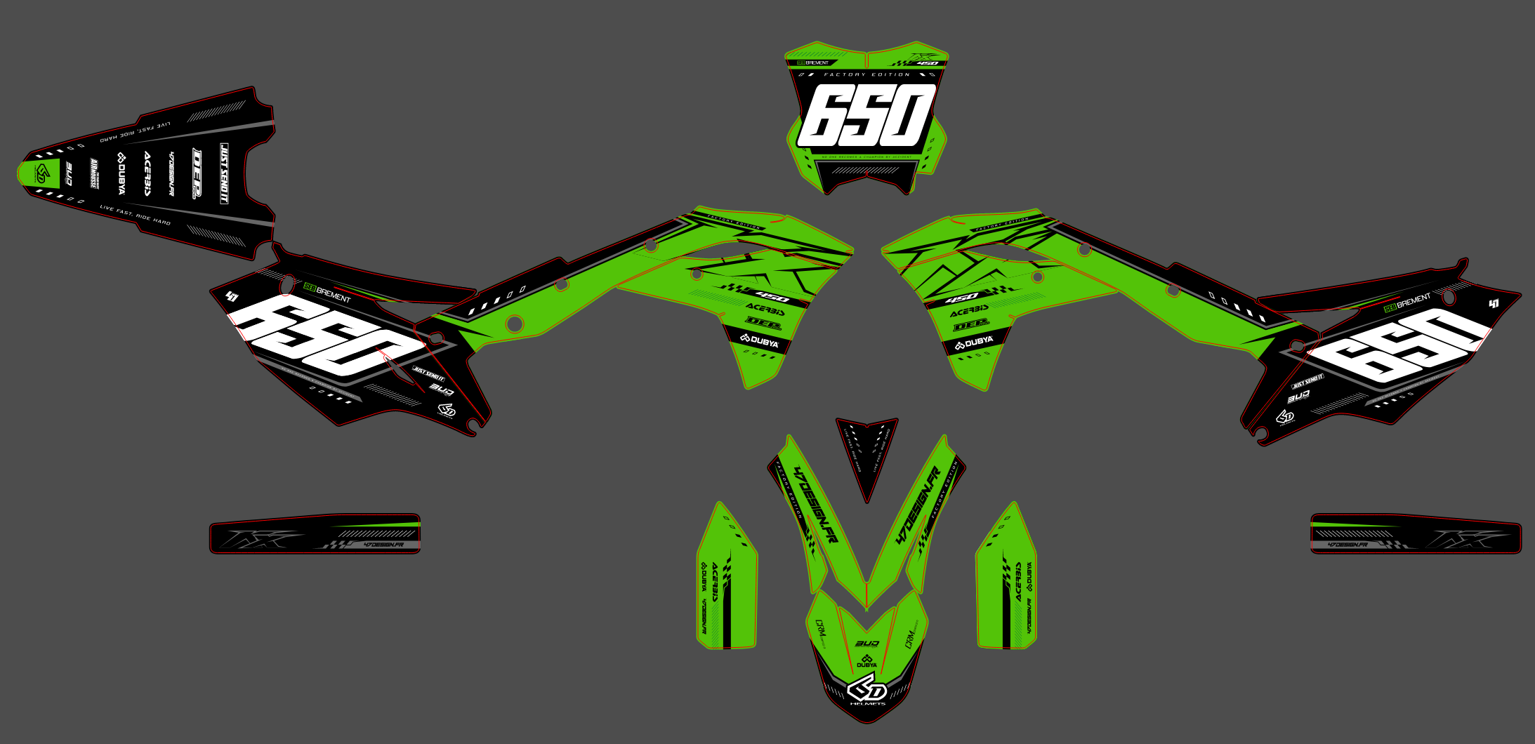 Kawasaki KXF 250 17-20 KXF 450 16-18 #21
