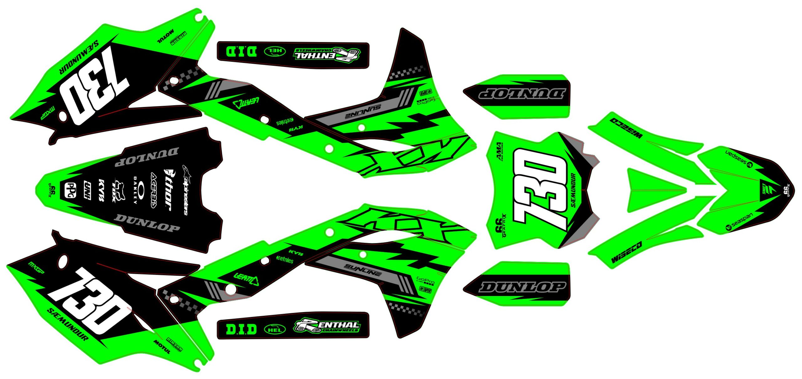 Kawasaki KXF 250 17-20 KXF 450 16-18 #3
