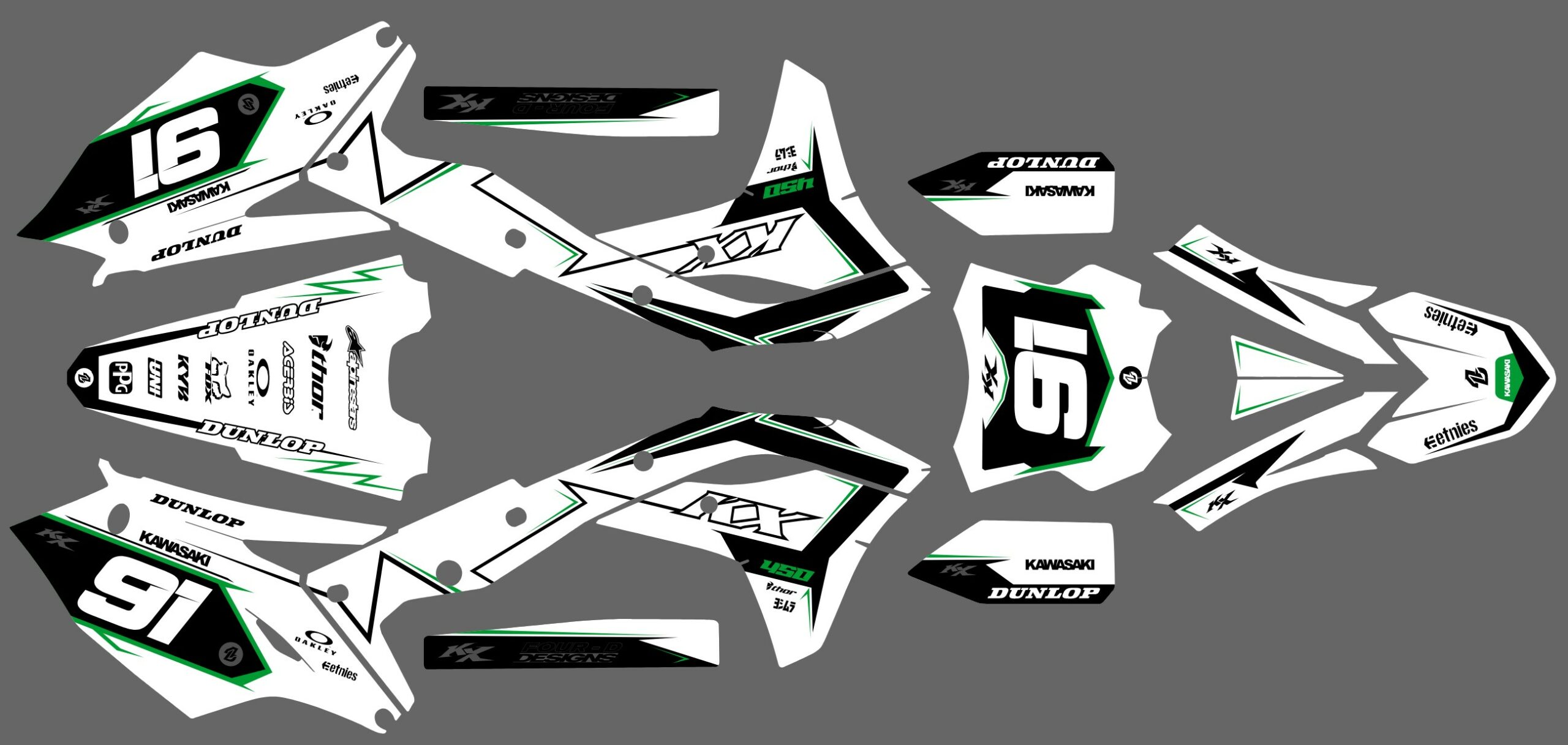 Kawasaki KXF 250 17-20 KXF 450 16-18 #4