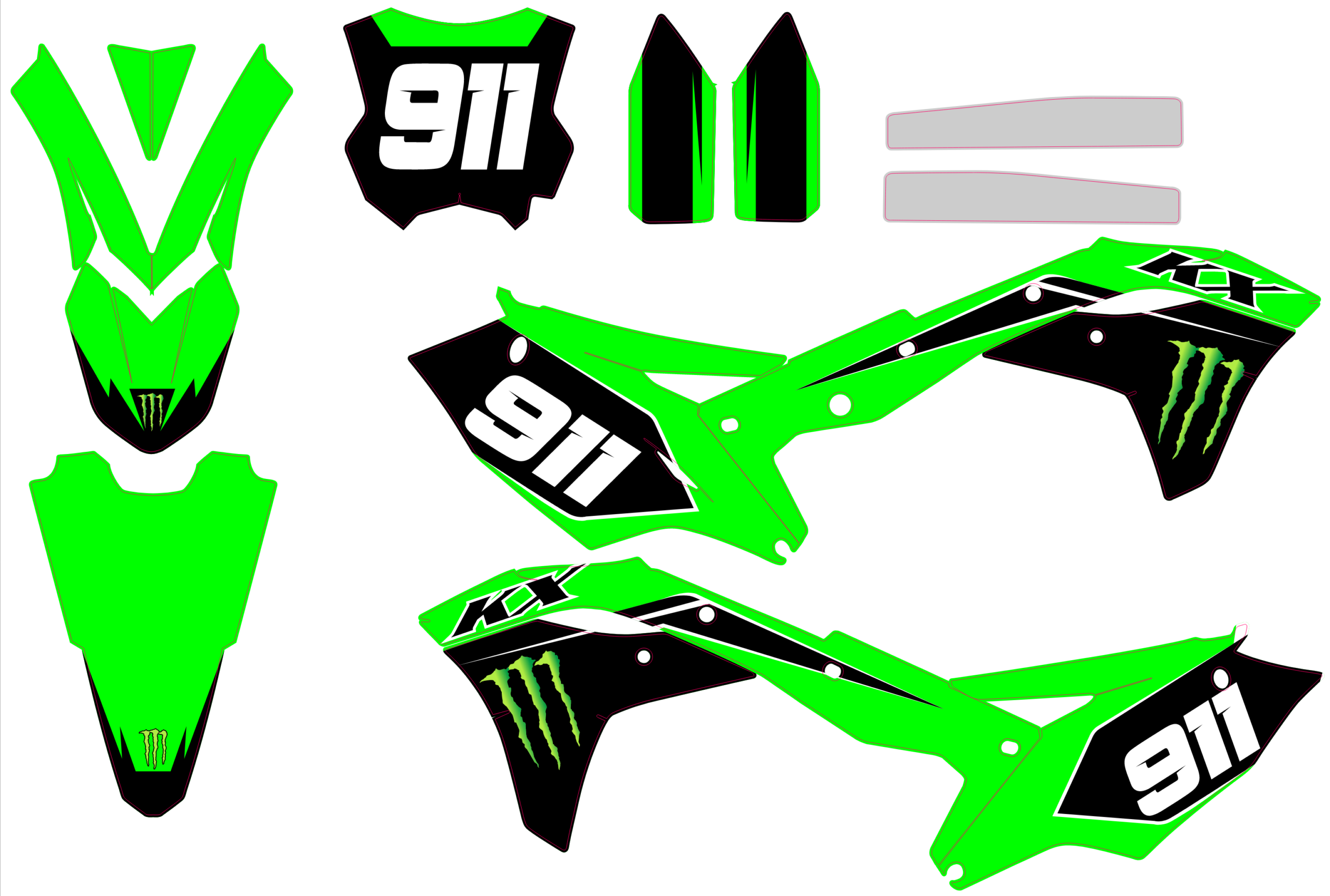 Kawasaki KXF 250 17-20 KXF 450 16-18 #8
