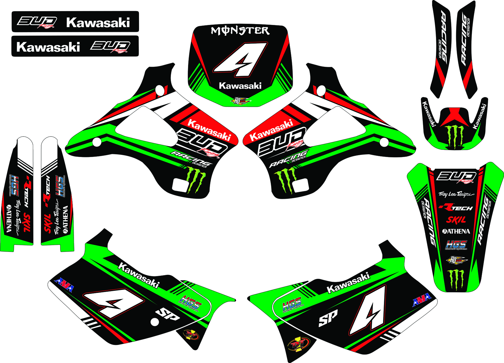 Kawasaki KX 125-250 1994-98 #1