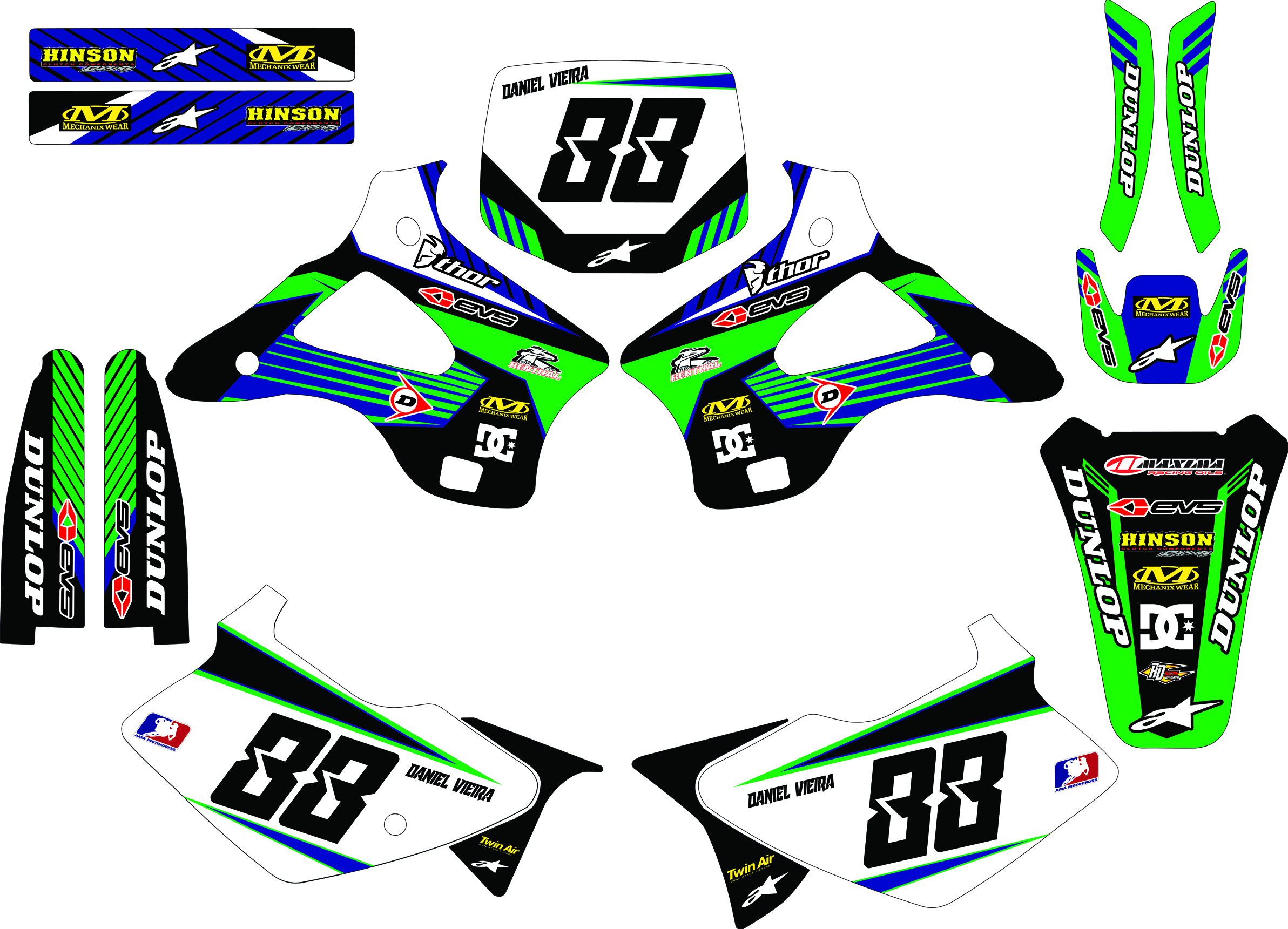 Kawasaki KX 125-250 1994-98 #2